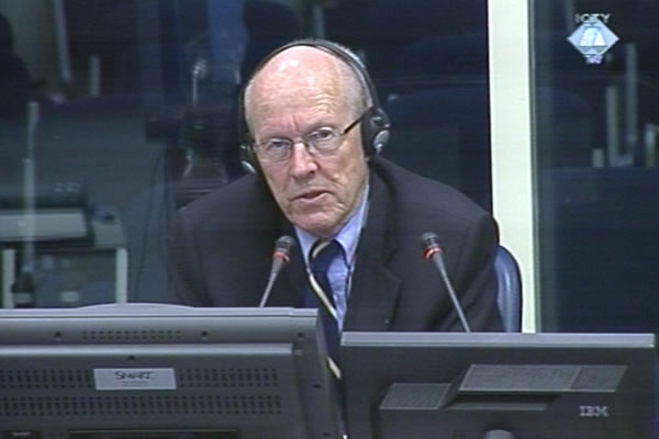 Francis Roy Thomas, witness at the Radovan Karadzic trial Francis Roy Thomas, witness at the Radovan Karadzic trial