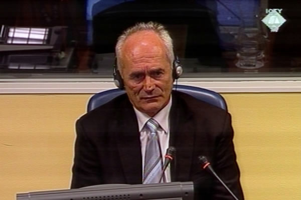 Mile Novakovic, defence witness of Momcilo Perisic