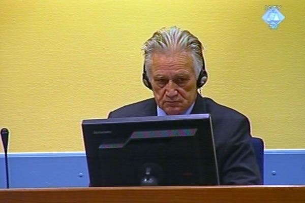 Momcilo Perisic in the courtroom