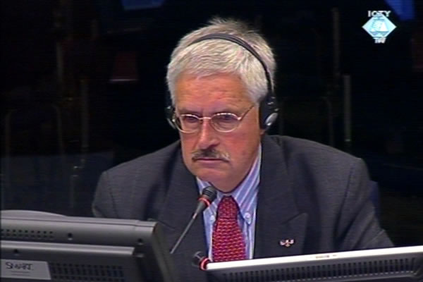 Adrianus Van Baal, witness at the Radovan Karadzic trial Adrianus Van Baal, witness at the Radovan Karadzic trial