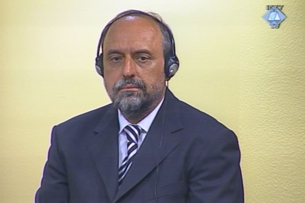 Goran Hadzic in the courtroom Goran Hadzic in the courtroom