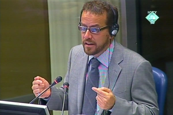 Jose Baraybar, witness at the Radovan Karadzic trial