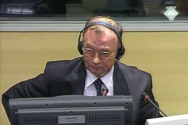 Manojlo Milovanovic, defence witness of Jovica Stanisic