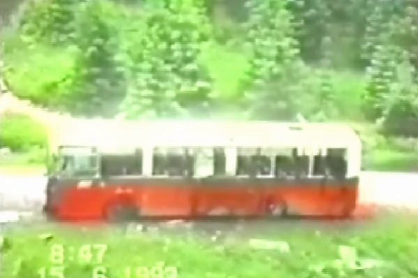 Bus in which about 50 Bosniaks were killed Bus in which about 50 Bosniaks were killed