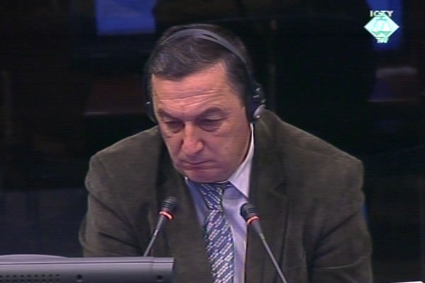 Tihomir Glavas, witness at the Radovan Karadzic trial