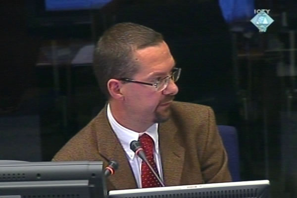 Christian Nielsen, witness at the Radovan Karadzic trial