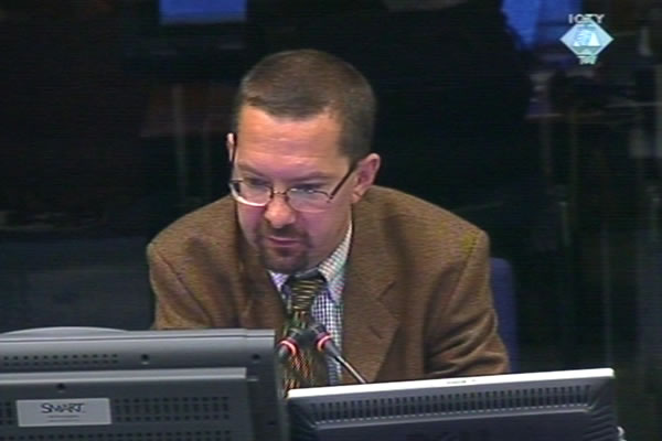 Christian Nielsen, witness at the Radovan Karadzic trial