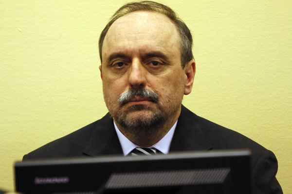 Goran Hadzic in the courtroom Goran Hadzic in the courtroom