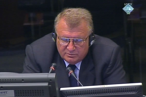 Milorad Davidovic, witness at the Radovan Karadzic trial Milorad Davidovic, witness at the Radovan Karadzic trial
