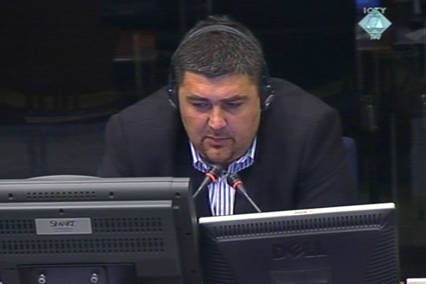 Nebojsa Ristic, witness at the Radovan Karadzic trial