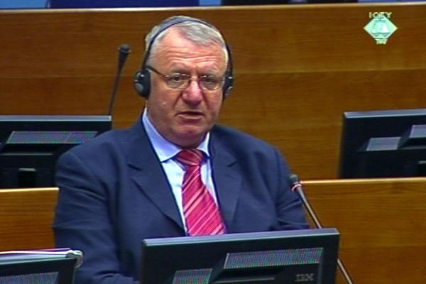 Vojislav Seselj in the courtroom