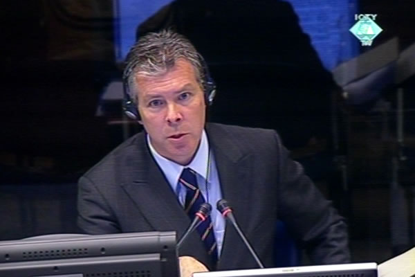 Ewan Brown, witness at the Radovan Karadzic trial