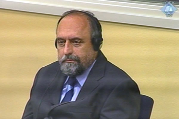 Goran Hadzic in the courtroom Goran Hadzic in the courtroom