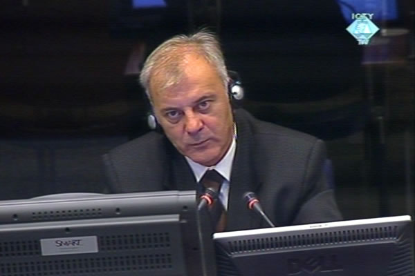 Dragomir Pecanac in the courtroom Dragomir Pecanac in the courtroom