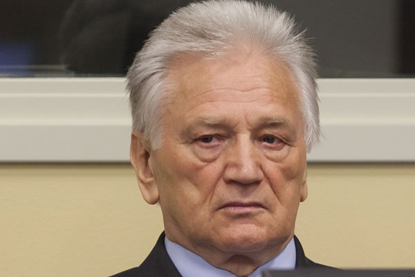 Momcilo Perisic in the courtroom Momcilo Perisic in the courtroom