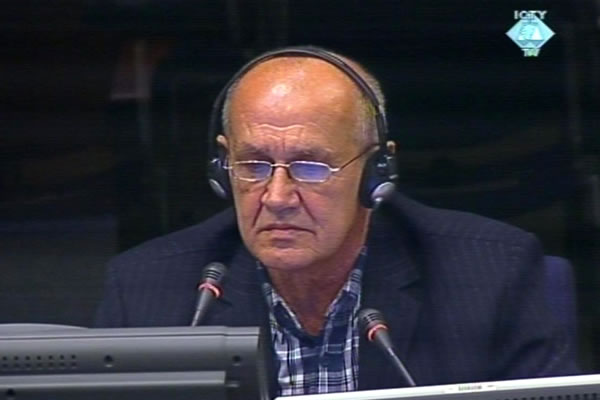 Petko Panic, witness at the Radovan Karadzic trial Petko Panic, witness at the Radovan Karadzic trial