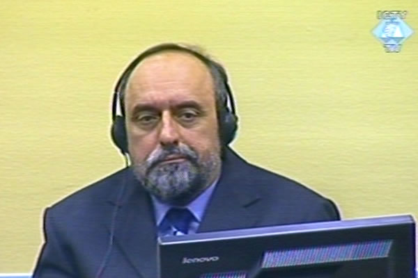 Goran Hadzic in the courtroom