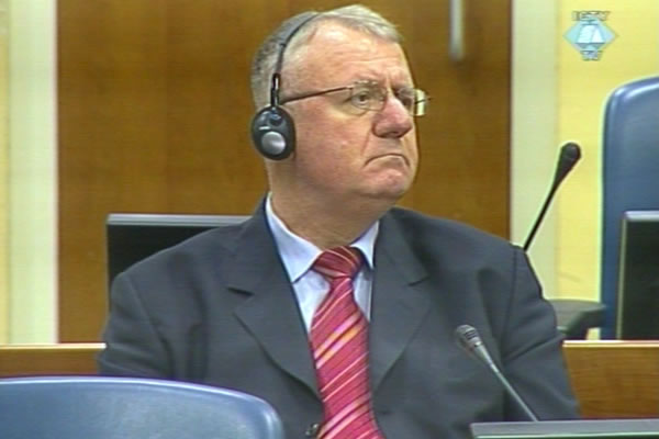 Vojislav Seselj in the courtroom