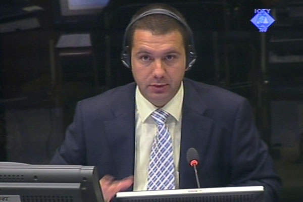 Dusan Janc, witness at the Radovan Karadzic trial