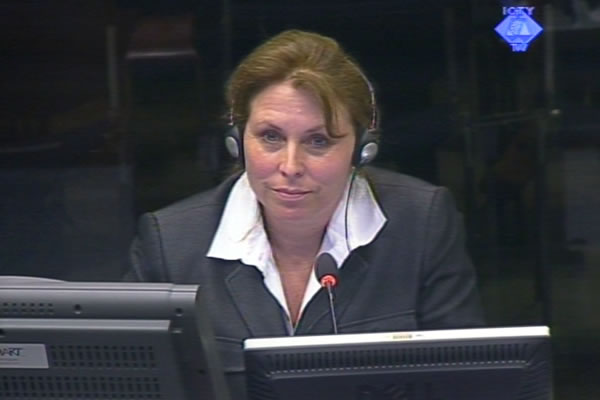 Stephanie Frease, witness at the Radovan Karadzic trial