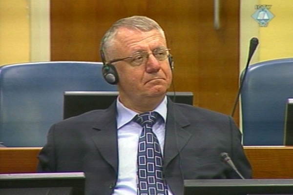 Vojislav Seselj in the courtroom Vojislav Seselj in the courtroom
