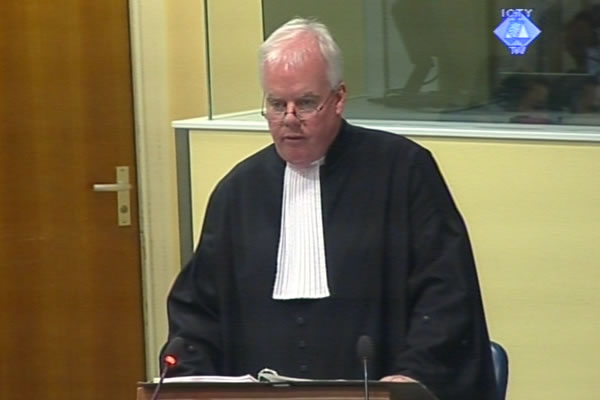 Dermot Groome, prosecutor at the Ratko Mladic trial