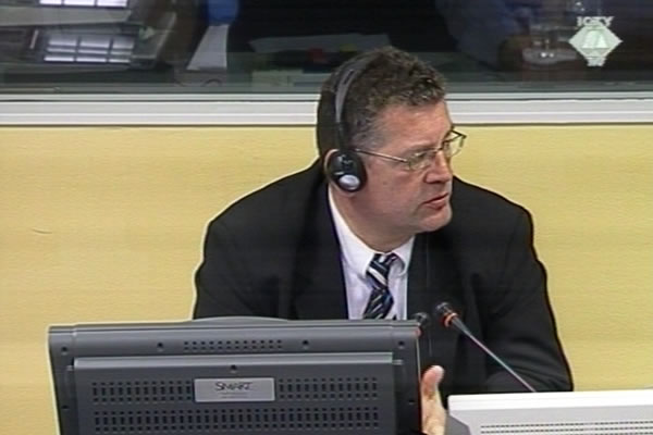 Milan Milosevic, defence witness of Franko Simatovic