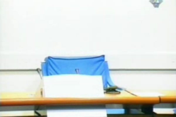 Emty chair of Ratko Mladic Emty chair of Ratko Mladic