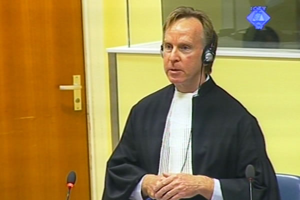 Douglas Stringer, prosecutor at the Goran Hadzic trial Douglas Stringer, prosecutor at the Goran Hadzic trial