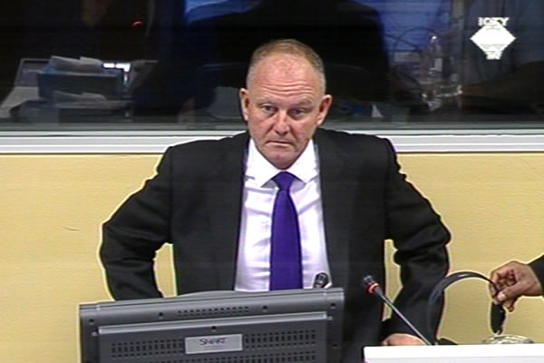 David Fraser, witness at the Ratko Mladic trial