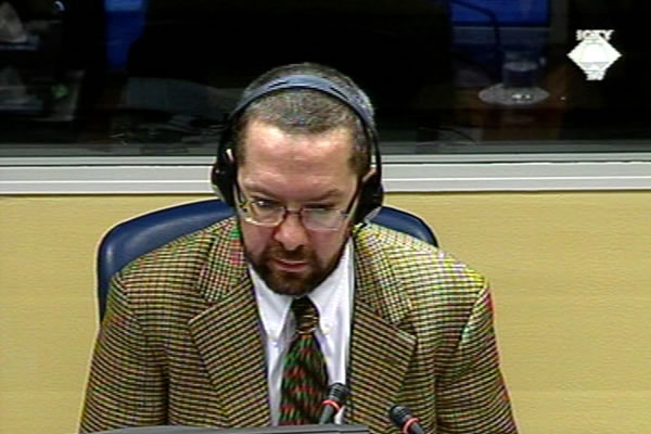 Christian Nielsen, witness at the Goran Hadzic trial