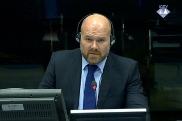 Patrick Van Der Weijden, witness at the Ratko Mladic trial