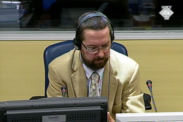 Christian Nielsen, witness at the Goran Hadzic trial Christian Nielsen, witness at the Goran Hadzic trial