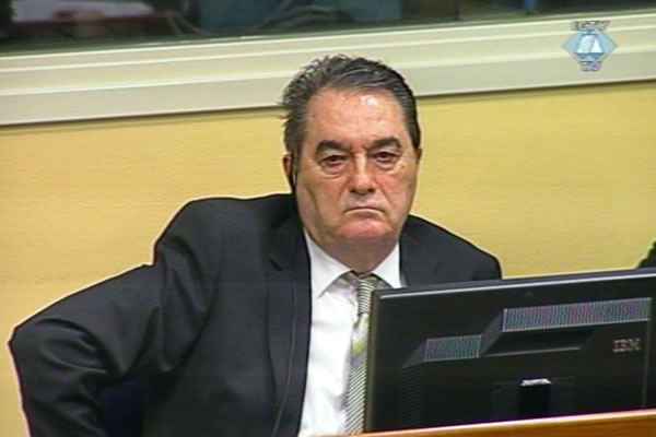 Nebojsa Pavkovic in the courtroom