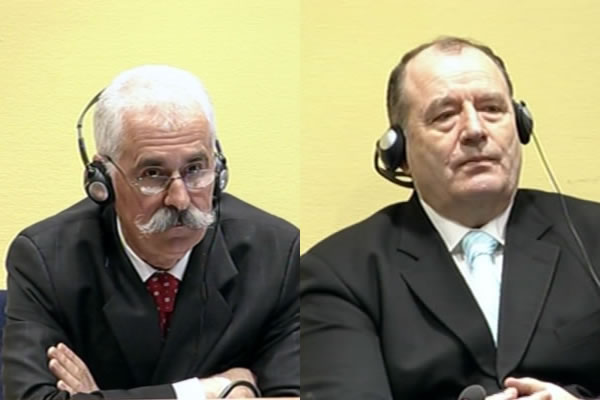 Mico Stanisic i Stojan Zupljanin in the courtroom