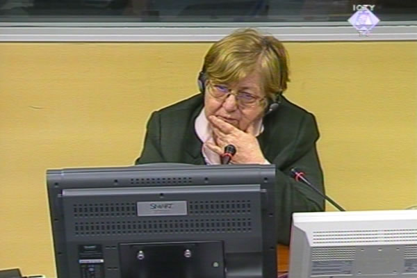 Vesna Bosanac, witness at the Goran Hadzic trial Vesna Bosanac, witness at the Goran Hadzic trial