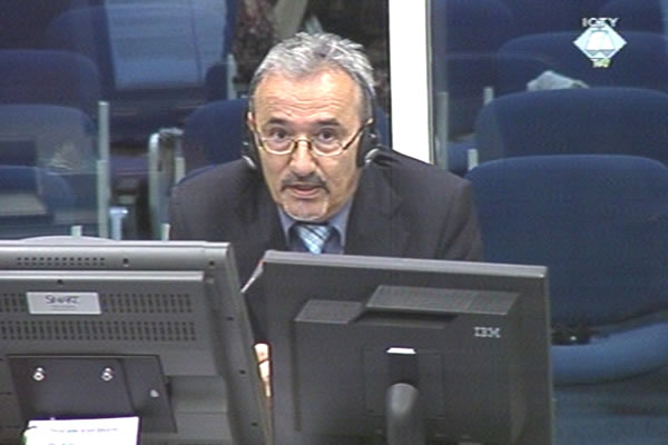 Mirko Trivic, witness at the Ratko Mladic trial