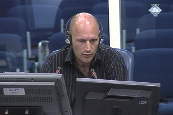 Paul Groenewegen, witness at the Ratko Mladic trial Paul Groenewegen, witness at the Ratko Mladic trial