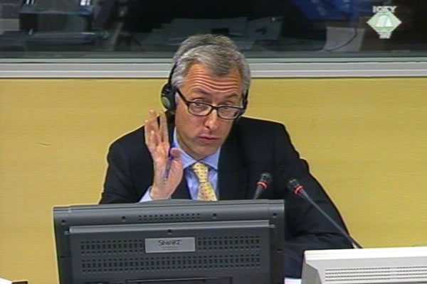 Reynaud Theunens, witness at the Goran Hadzic trial Reynaud Theunens, witness at the Goran Hadzic trial