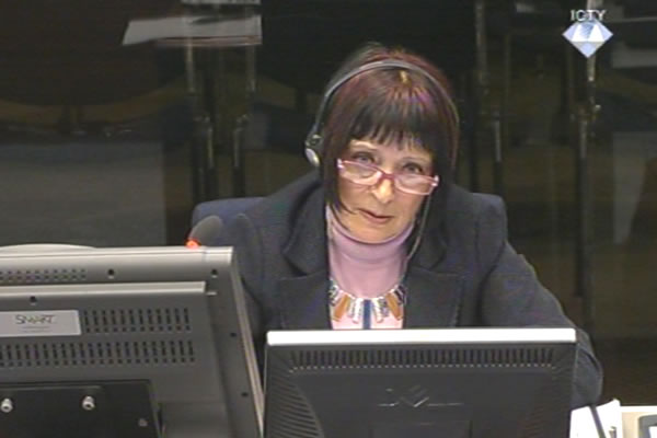 Zorica Subotic, defence witness of Radovan Karadzic