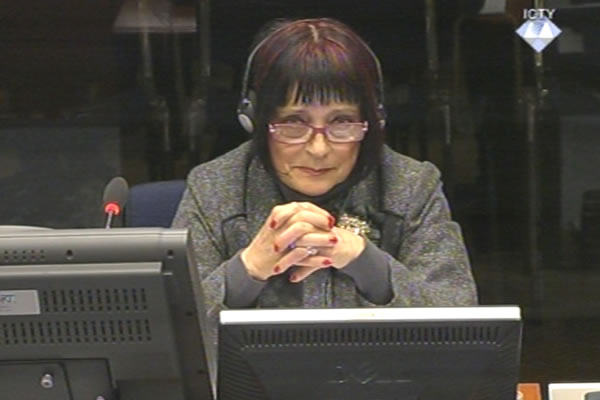 Zorica Subotic, defence witness of Radovan Karadzic