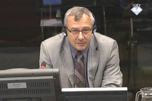 Tomasz Blaszczyk, witness at the Ratko Mladic trial