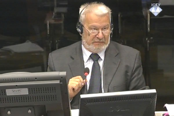 Dusan Dunjic, defence witness of Radovan Karadzic Dusan Dunjic, defence witness of Radovan Karadzic