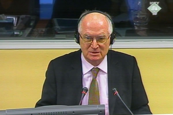 Geert Ahrens, witness at the Goran Hadzic trial Geert Ahrens, witness at the Goran Hadzic trial