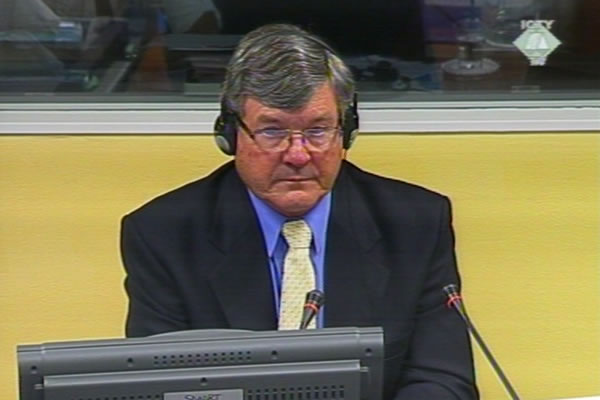 John Wilson, witness at the Goran Hadzic trial