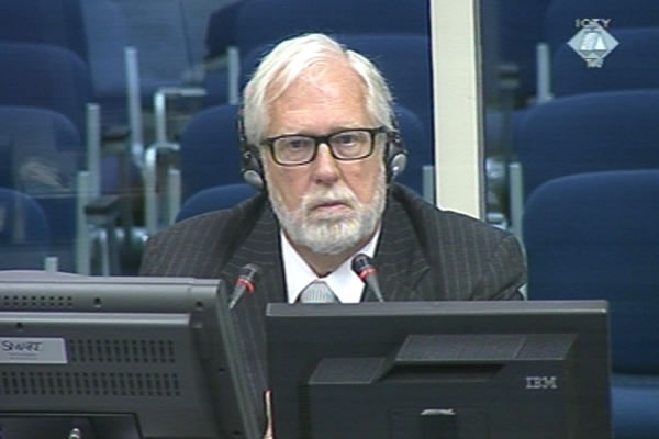 Robert Donia, witness at the Ratko Mladic trial