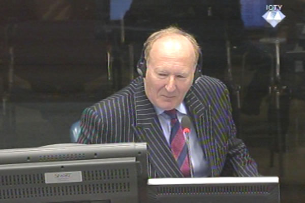 Jonathan Riley, witness at the Ratko Mladic trial Jonathan Riley, witness at the Ratko Mladic trial