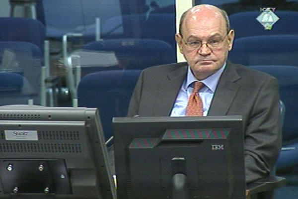 John Zametica, witness at the Radovan Karadzic trial John Zametica, witness at the Radovan Karadzic trial
