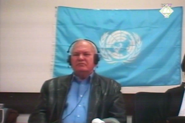 Ljubo Pribudic, witness at the Goran Hadzic trial Ljubo Pribudic, witness at the Goran Hadzic trial