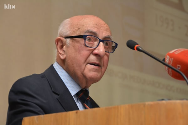 Theodor Meron at Conference in Sarajevo in honour of 20 year of the ICTY